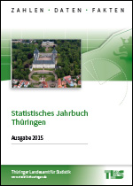 Titelbild der Veröffentlichung „Statistisches Jahrbuch Thüringen, Ausgabe 2015“
