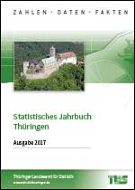Titelbild der Veröffentlichung „Statistisches Jahrbuch Thüringen, Ausgabe 2017“