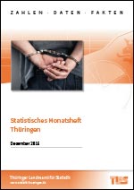 Titelbild der Veröffentlichung „Statistisches Monatsheft Thringen, Dezember 2016“