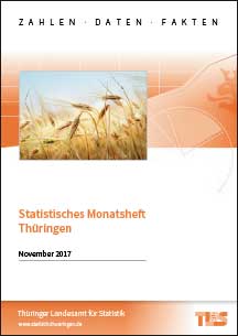 Titelbild der Veröffentlichung „Statistisches Monatsheft Thringen, November 2017 “