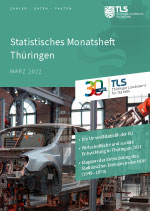 Veröffentlichung „Statistisches Monatsheft Thüringen März 2022“ im PDF-Format