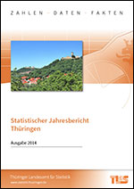 Titelbild der Veröffentlichung „Statistischer Jahresbericht Thringen, Ausgabe 2014“