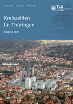 Titelbild der Veröffentlichung „Kreiszahlen fr Thringen, Ausgabe 2020“